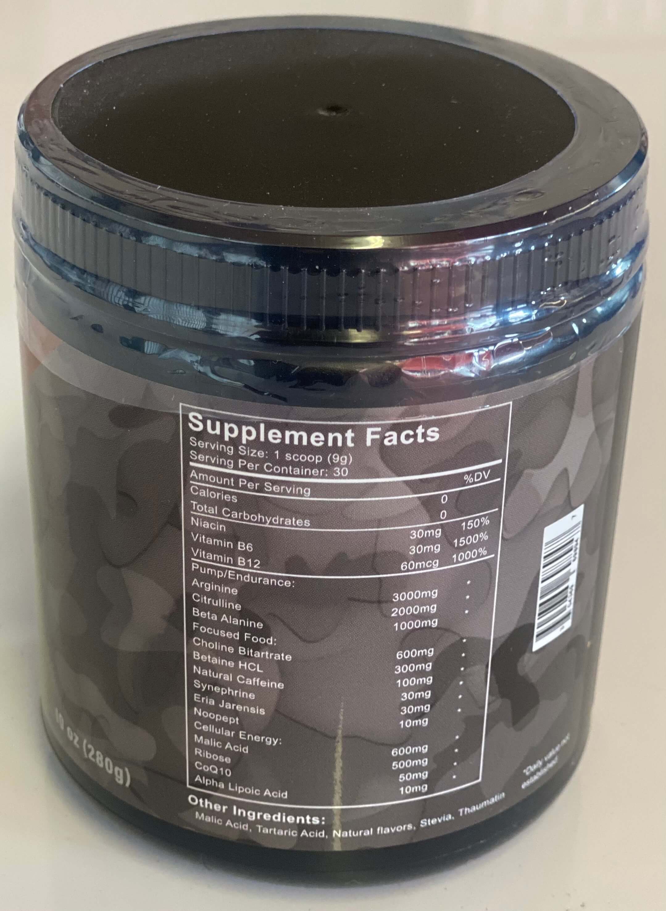 S.A.L.U.T.E.  Pre-Workout